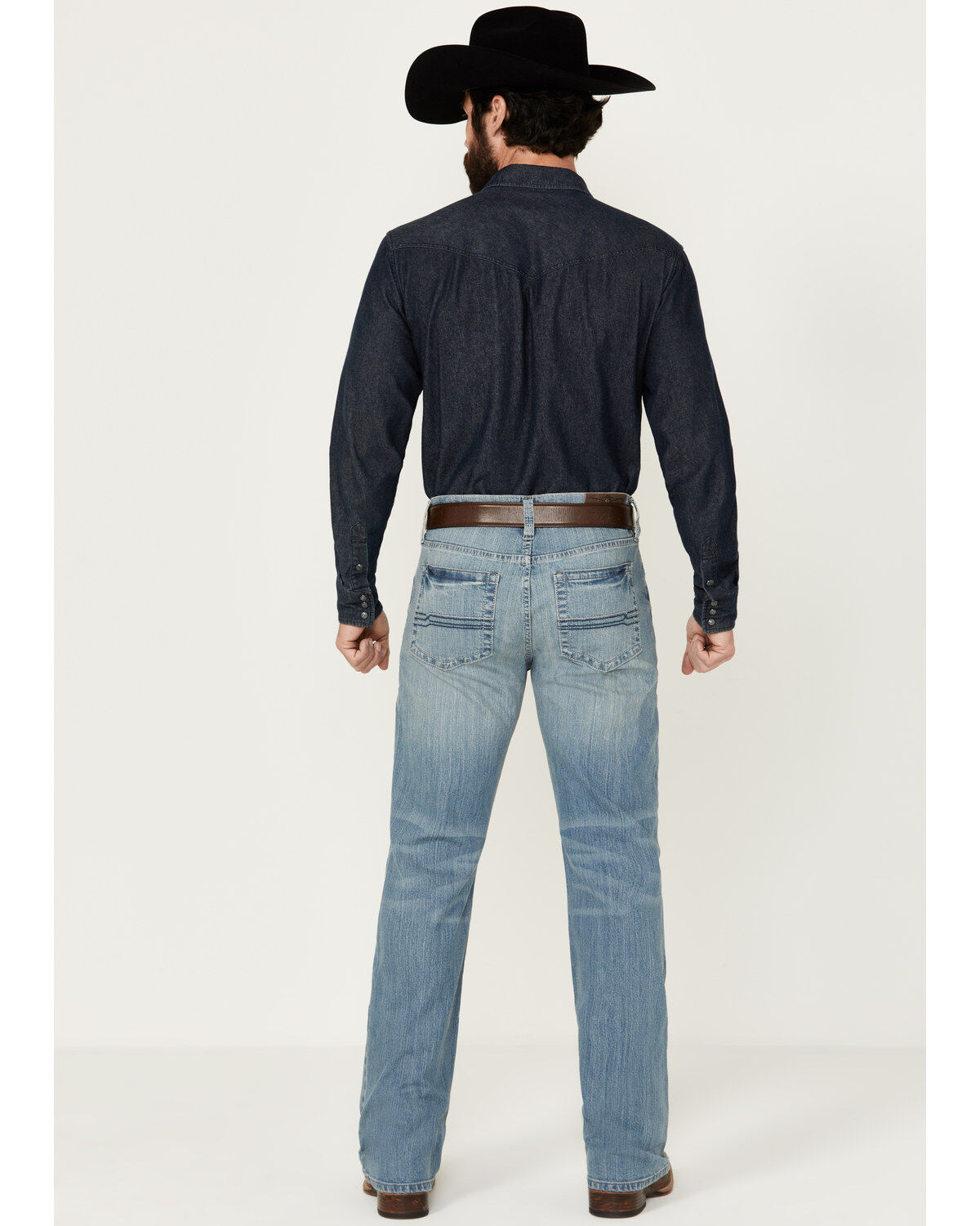 Cody James Men's Wash Relaxed Bootcut Stretch Denim Jeans