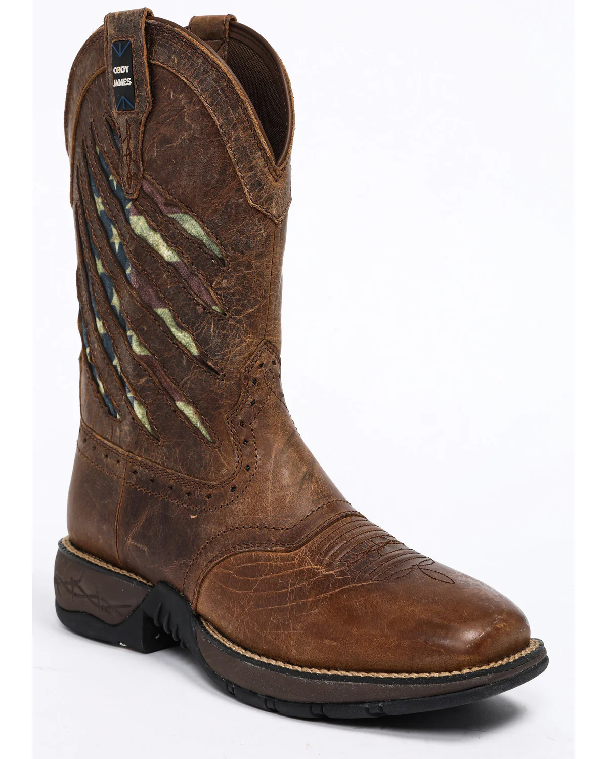 Men's Scratch Flag Lite Performance Western Boots - Square Toe