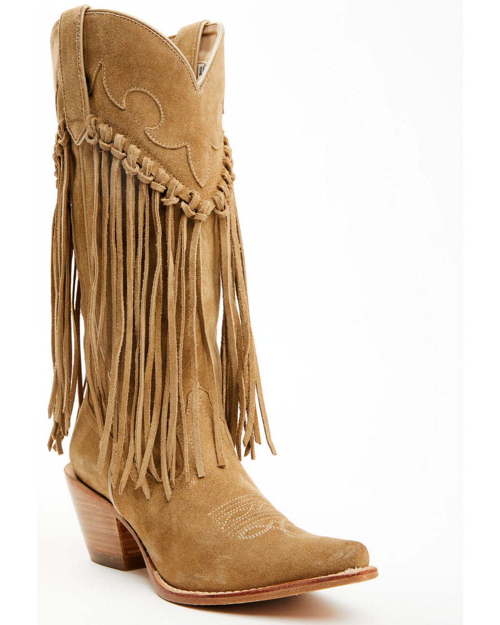 Women's Sterling Fringe Tall Western Boots - Snip Toe