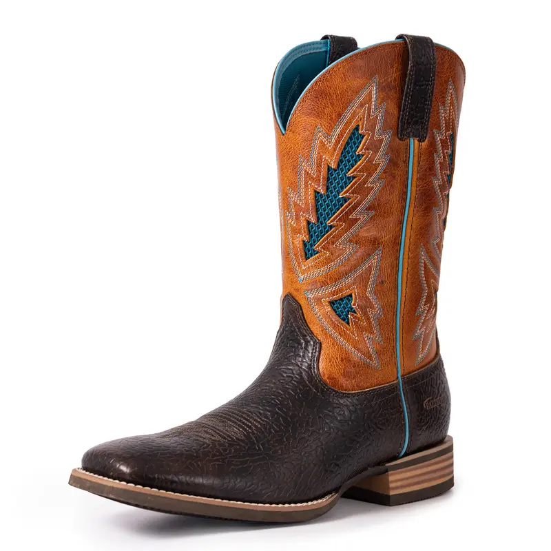 Hand Painted Resistant Cowboy Boots - Square Toe