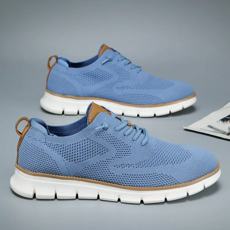 Men's Mesh Sneakers Oxfords Business Casual Walking Shoes