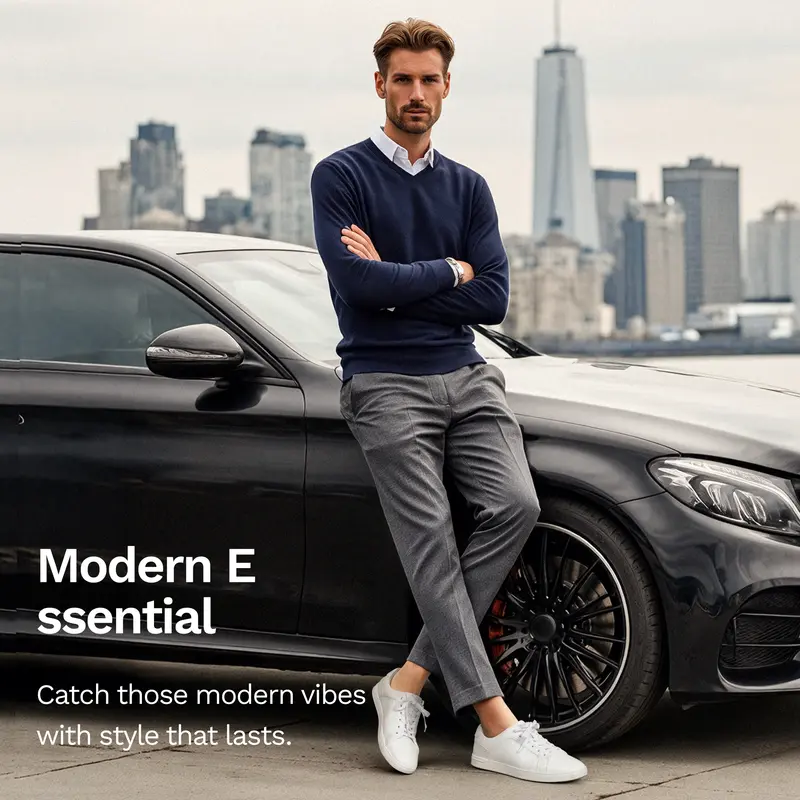 Men's Casual Sneakers Skate Shoes - Round Toe