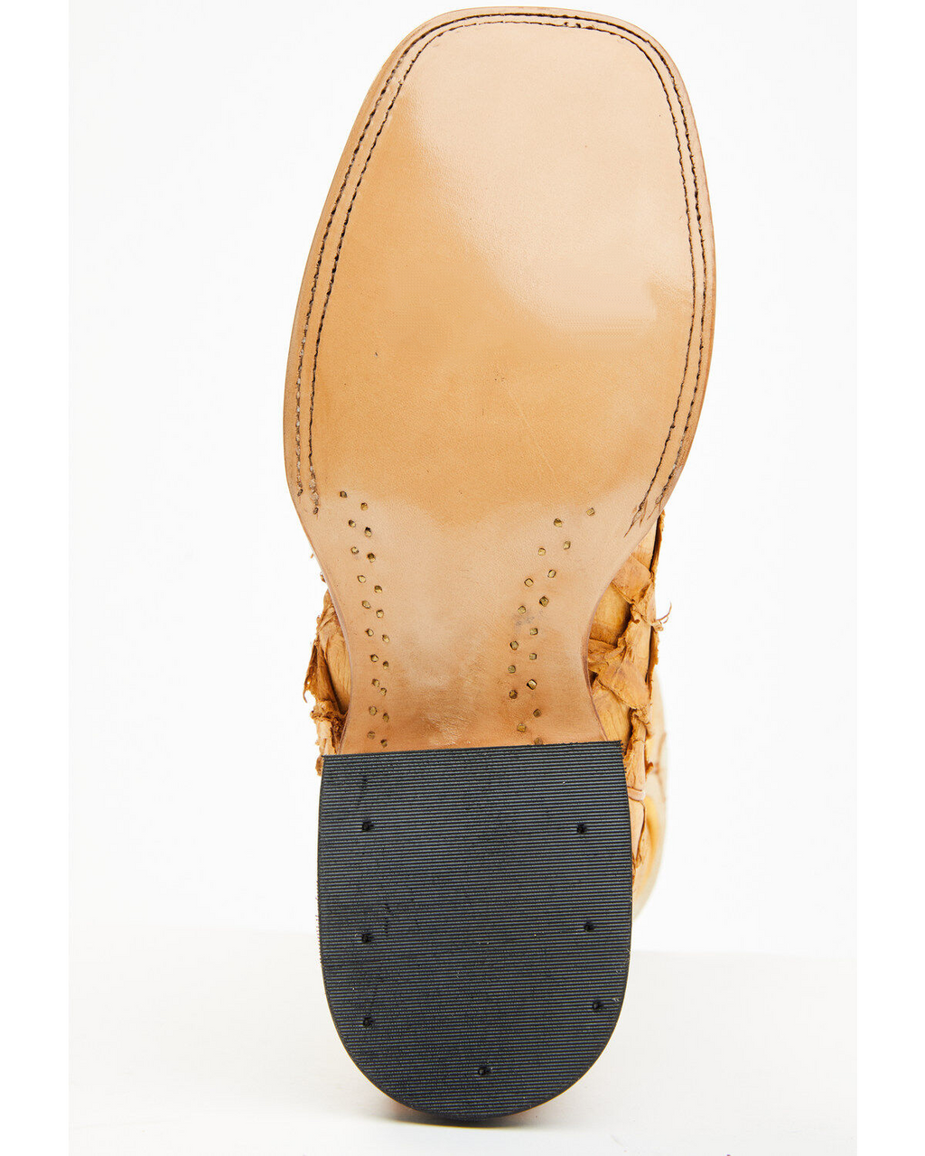 Cody James Yellow Exotic Pirarucu Boots - Square Toe