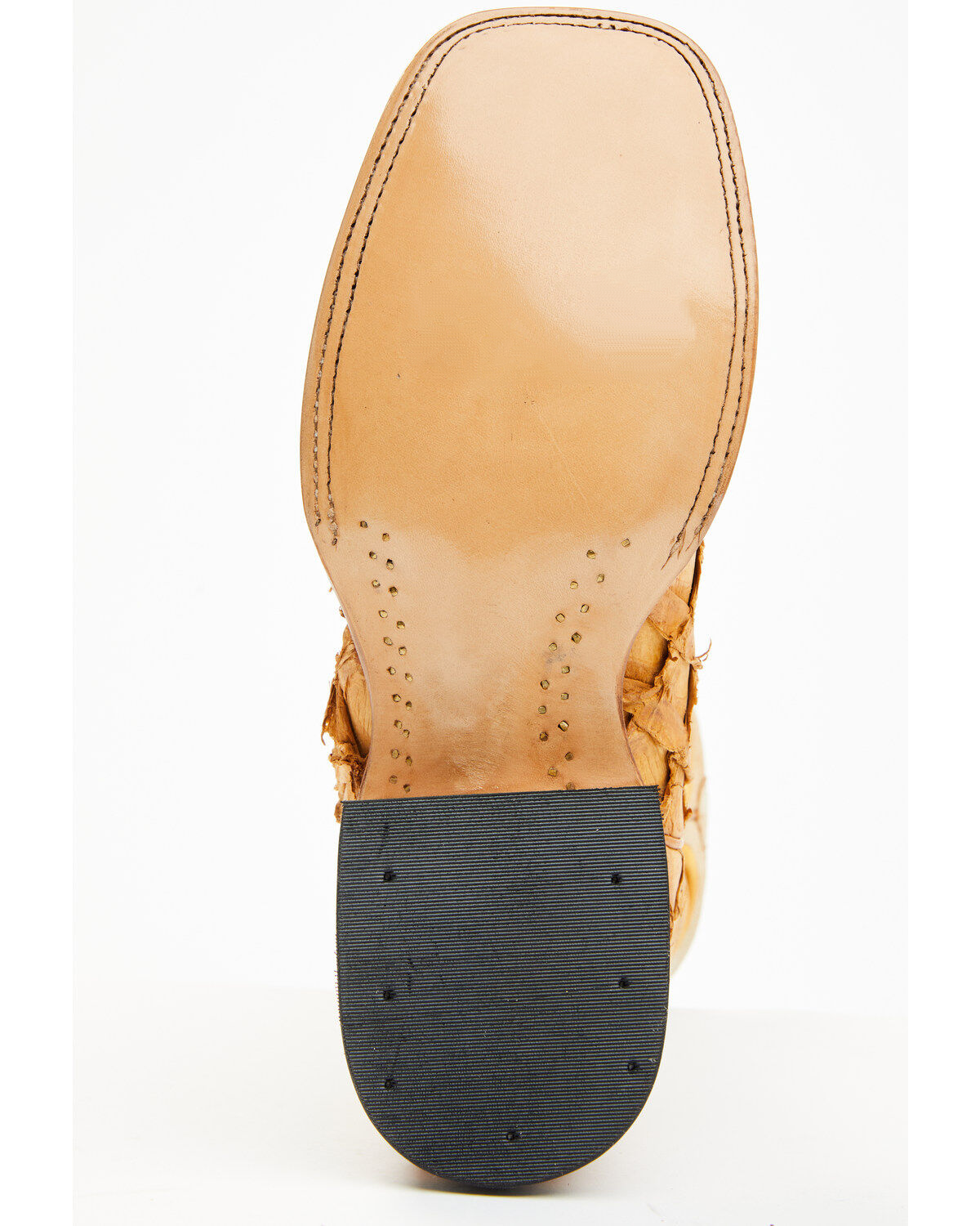 Cody James Yellow Exotic Pirarucu Boots - Square Toe