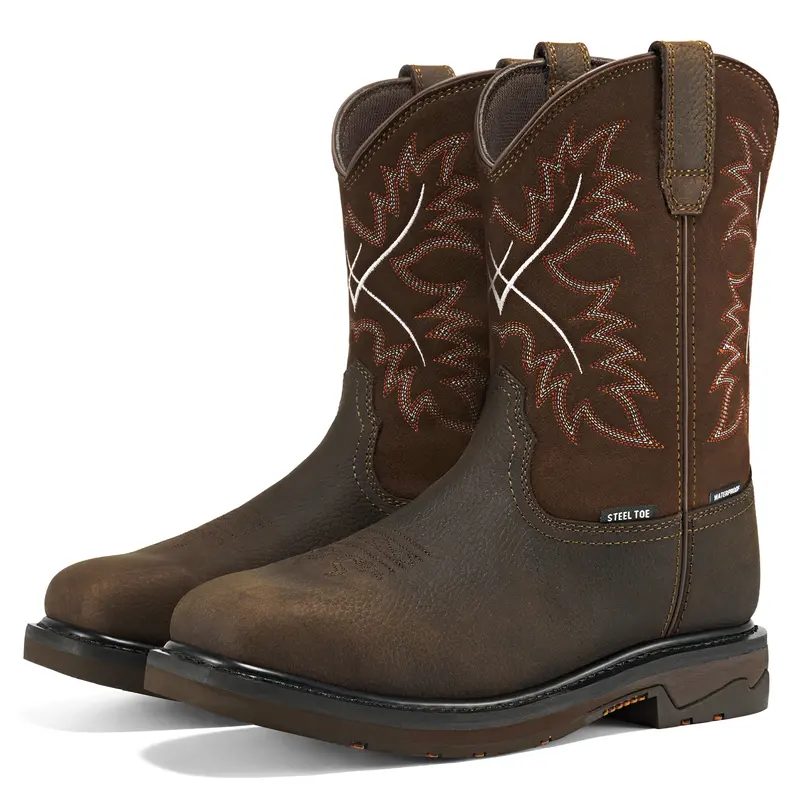 Men's Steel Toe Waterproof Work Boots - Square Toe