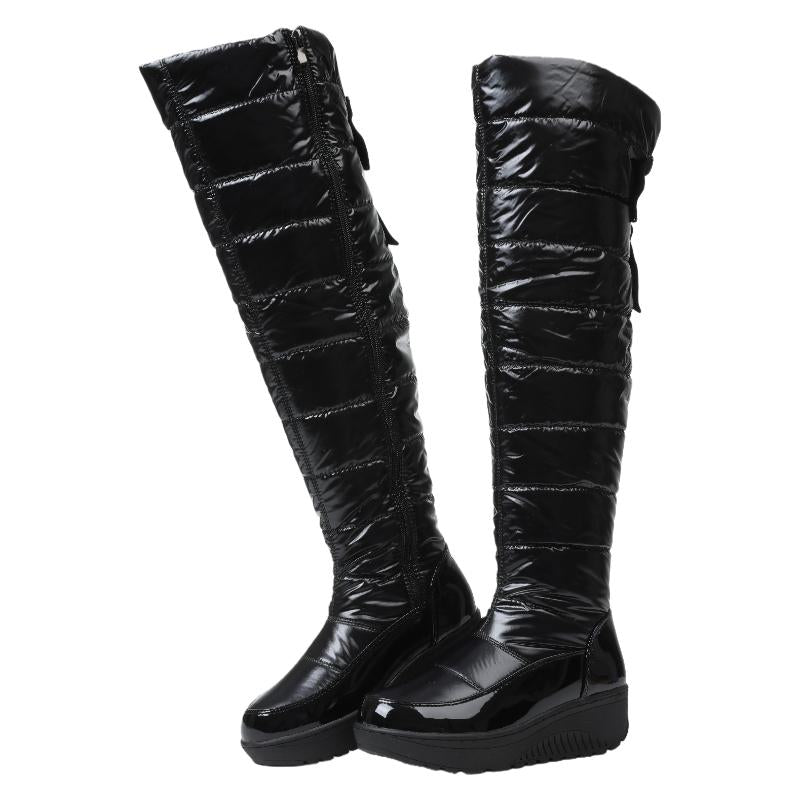 Women's Winter Thigh High Boots Thick Sole