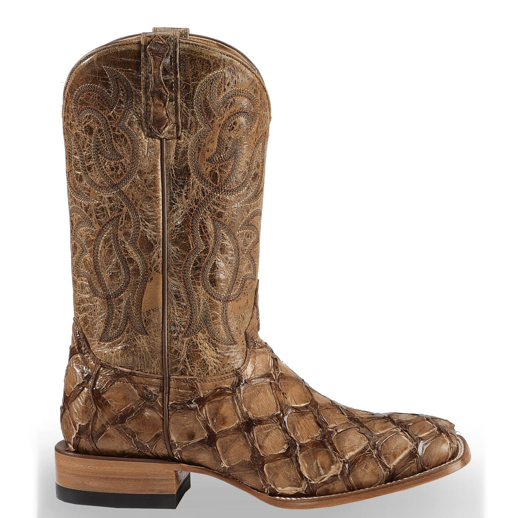 Cody James Men's Pirarucu Exotic Boots - Broad Square Toe
