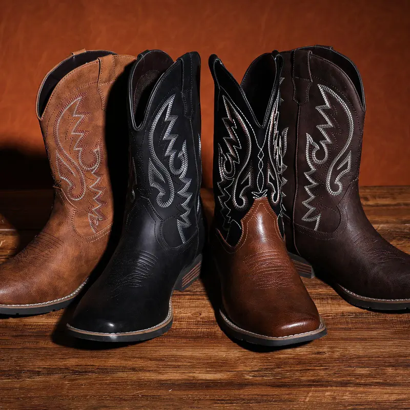 Durable Classic Retro Resistant Cowboy Boots
