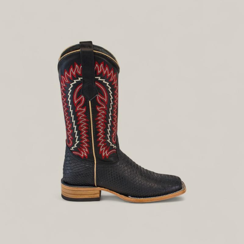Walker - Black - Square Toe Mens Boots