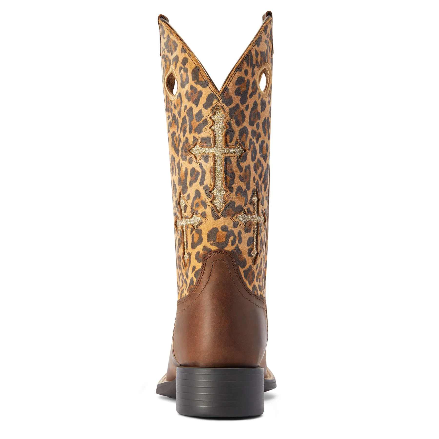 Distressed Tan / Sparkle Leopard Boots