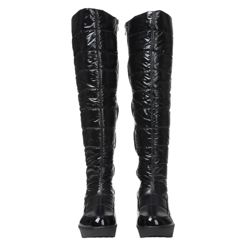 Women's Winter Thigh High Boots Thick Sole