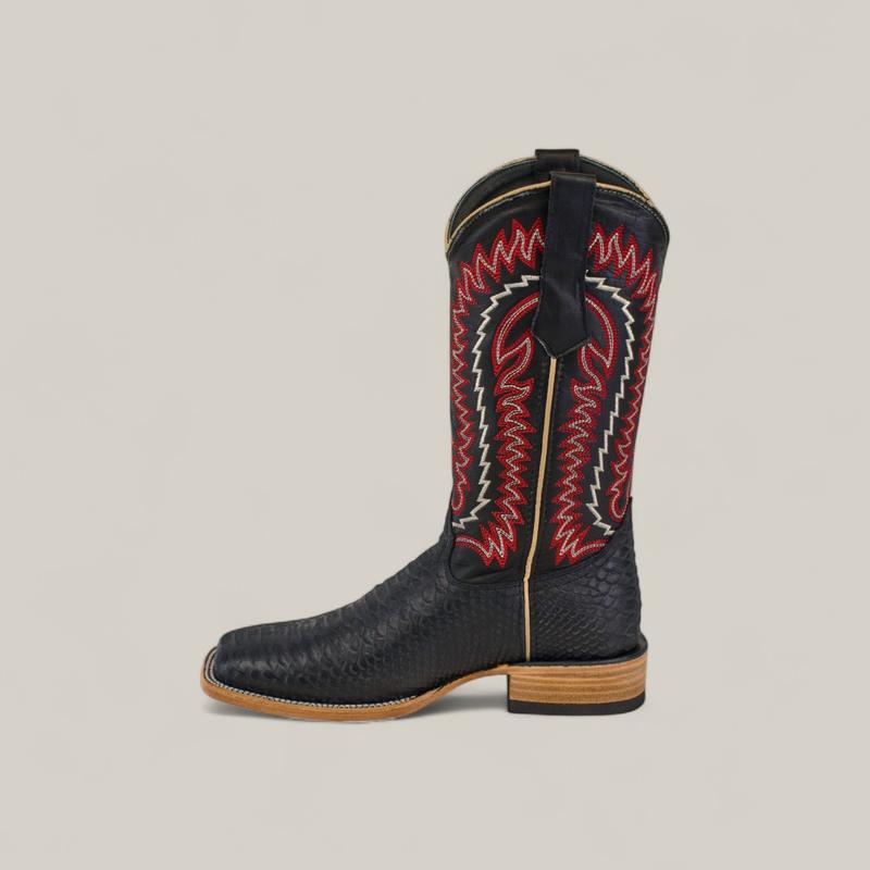 Walker - Black - Square Toe Mens Boots