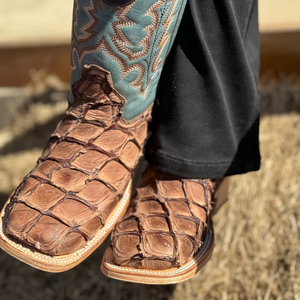 Corral Women's Piracuhu Exotic Embroidered Boots - Square Toe