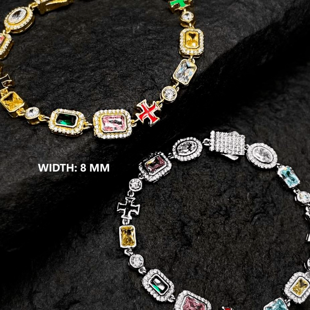Colorful Gemstone Bracelet For Men Women