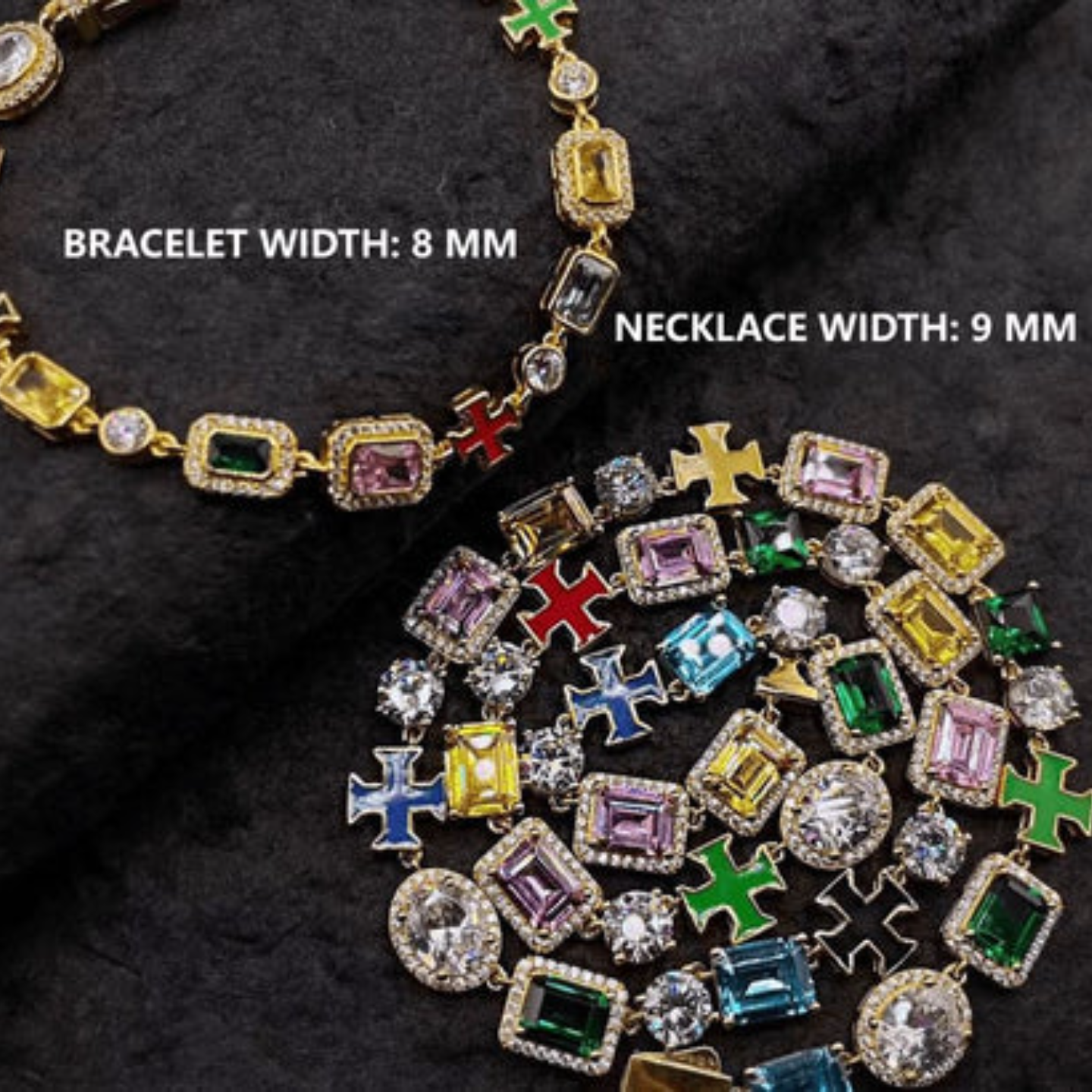 Colorful Gemstone Bracelet For Men Women