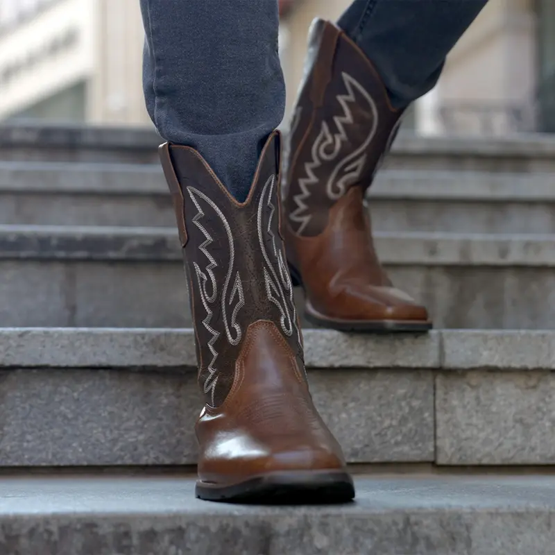 Durable Classic Retro Resistant Cowboy Boots