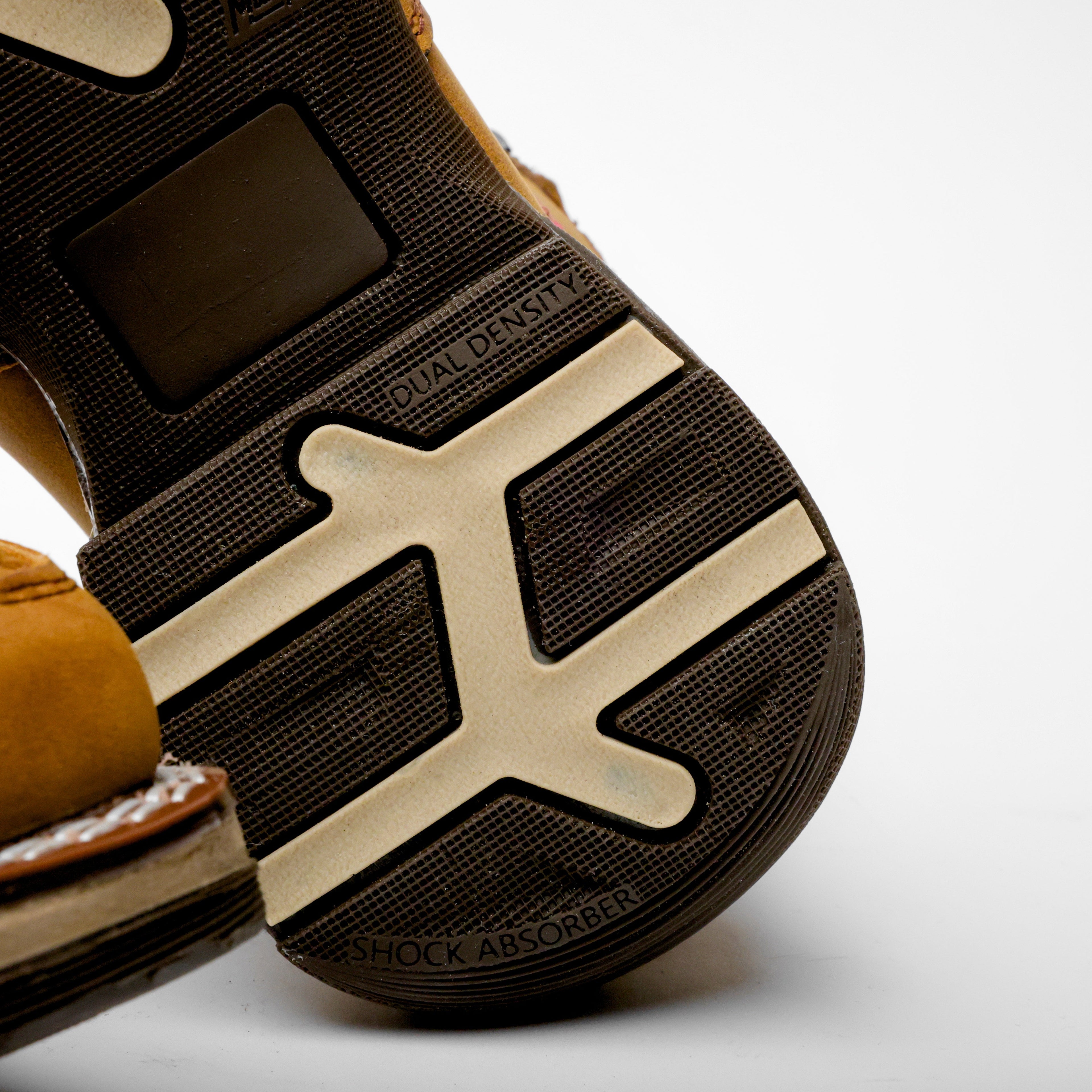 Dusty Honey Basketweave Leather Botin With 3D Lightweight Soles - Square Toe