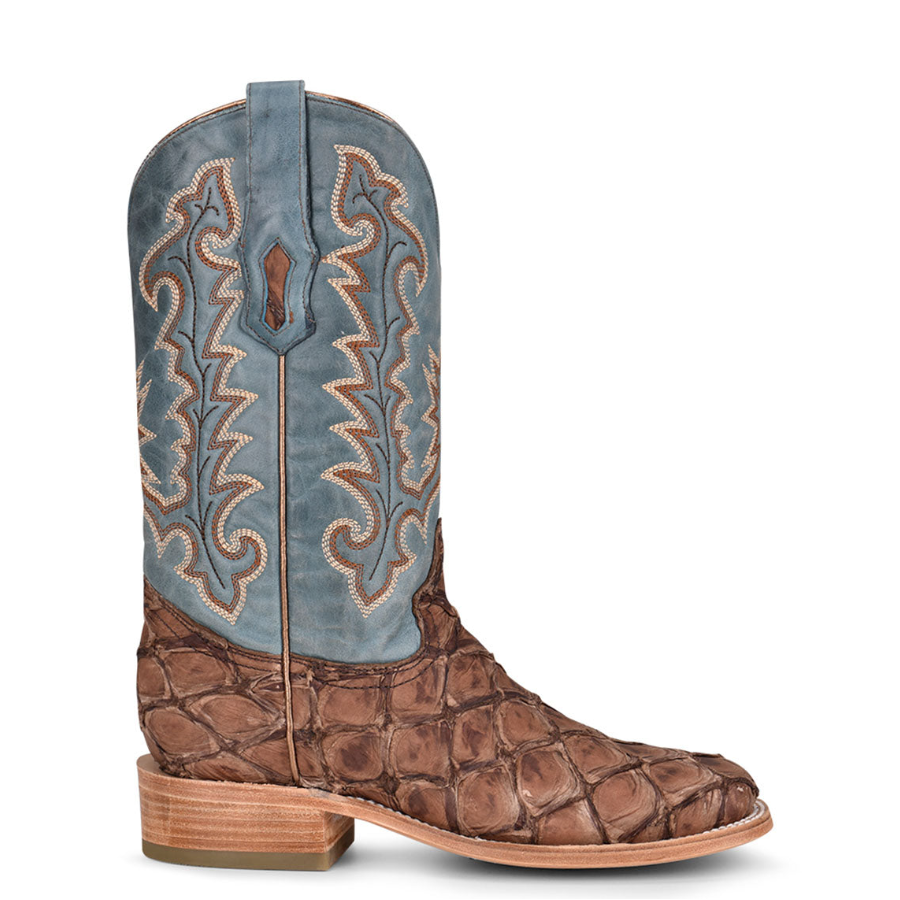Corral Women's Piracuhu Exotic Embroidered Boots - Square Toe