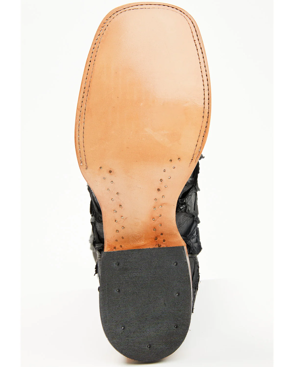 Cody James Men's Exotic Pirarucu Black Boots - Broad Square Toe