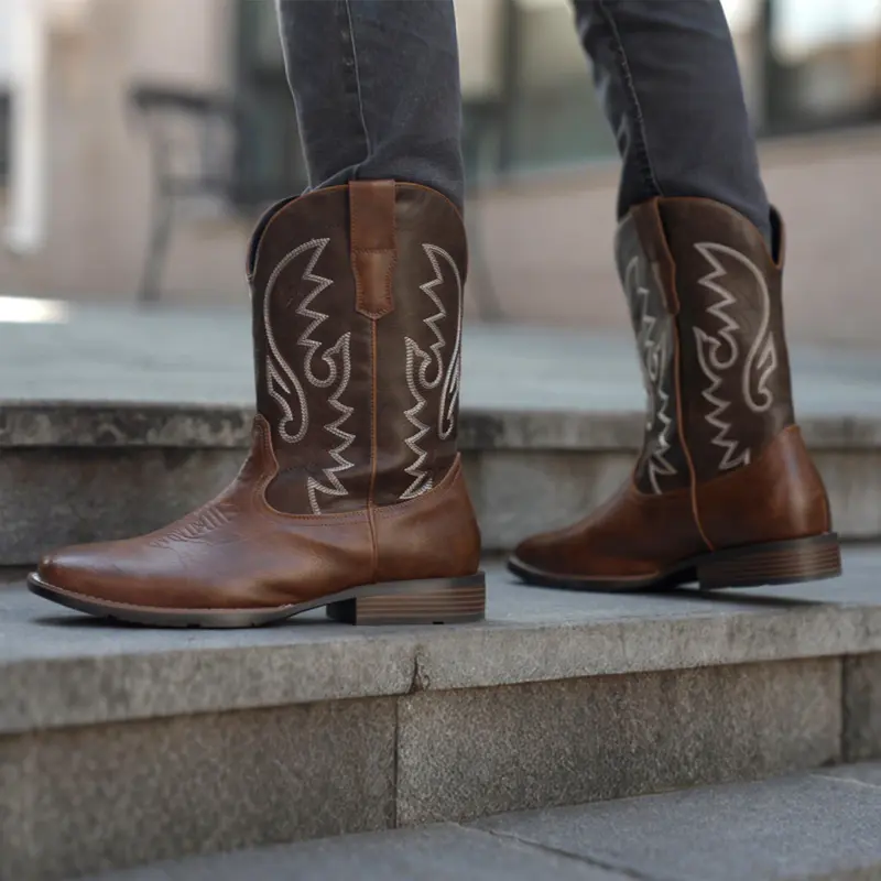 Durable Classic Retro Resistant Cowboy Boots