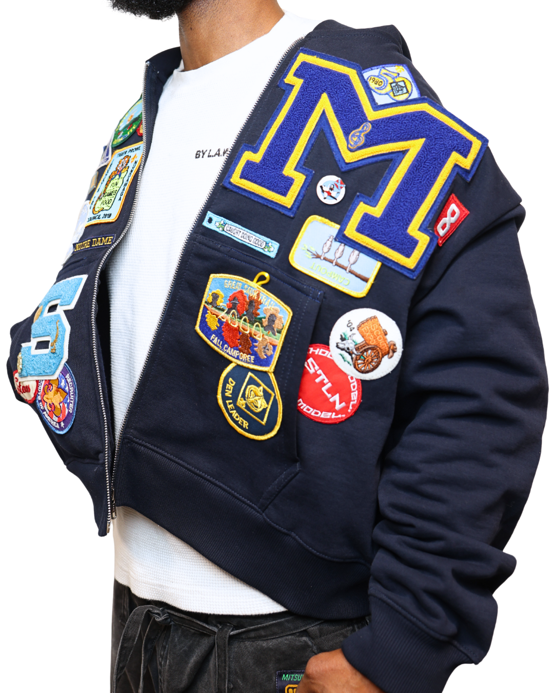 Men's Fashion Patchwork Hoodie Series -Yellow