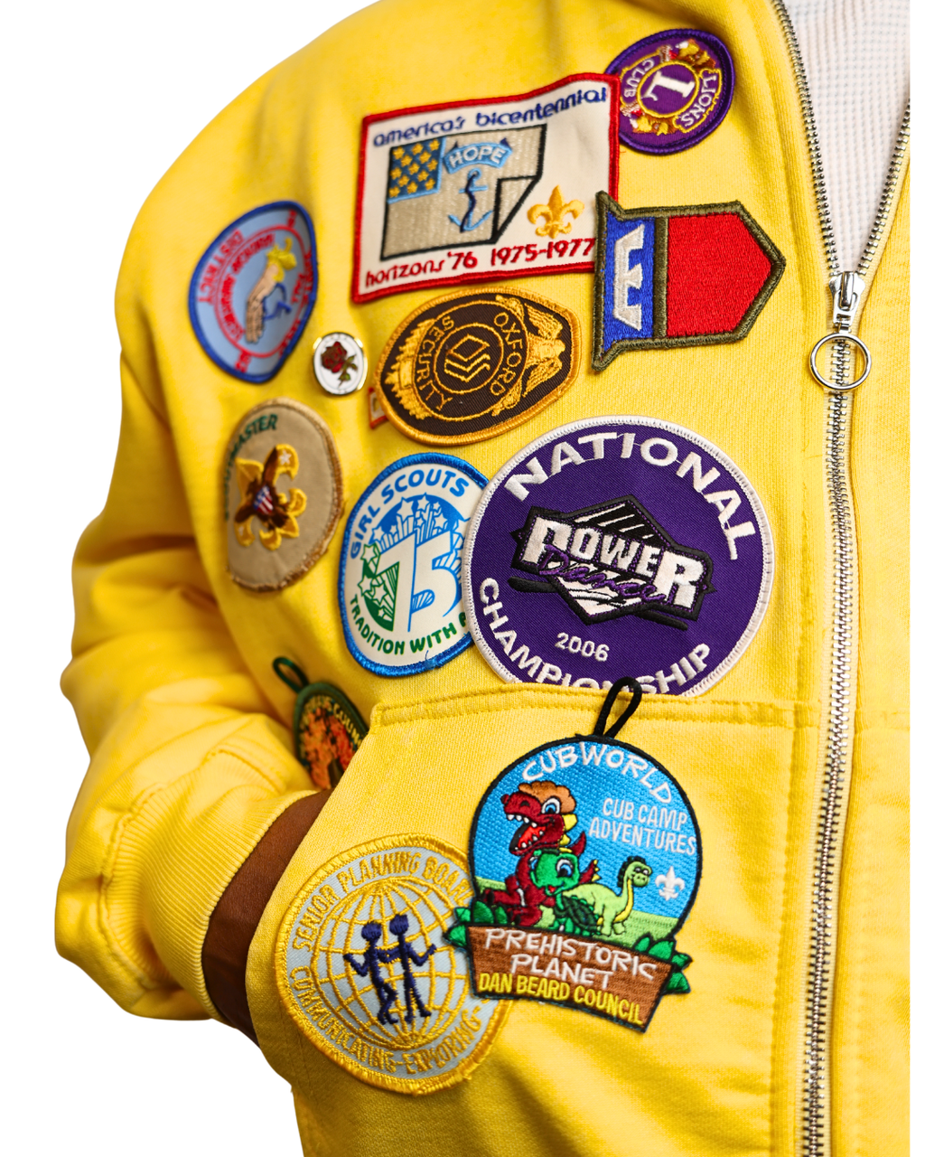 Men's Fashion Patchwork Hoodie Series -Yellow