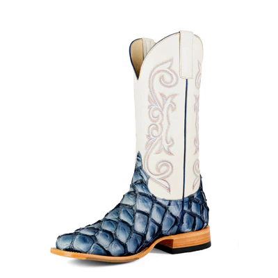 Exotic Blue Pirarucu Big Sea Bass Boots