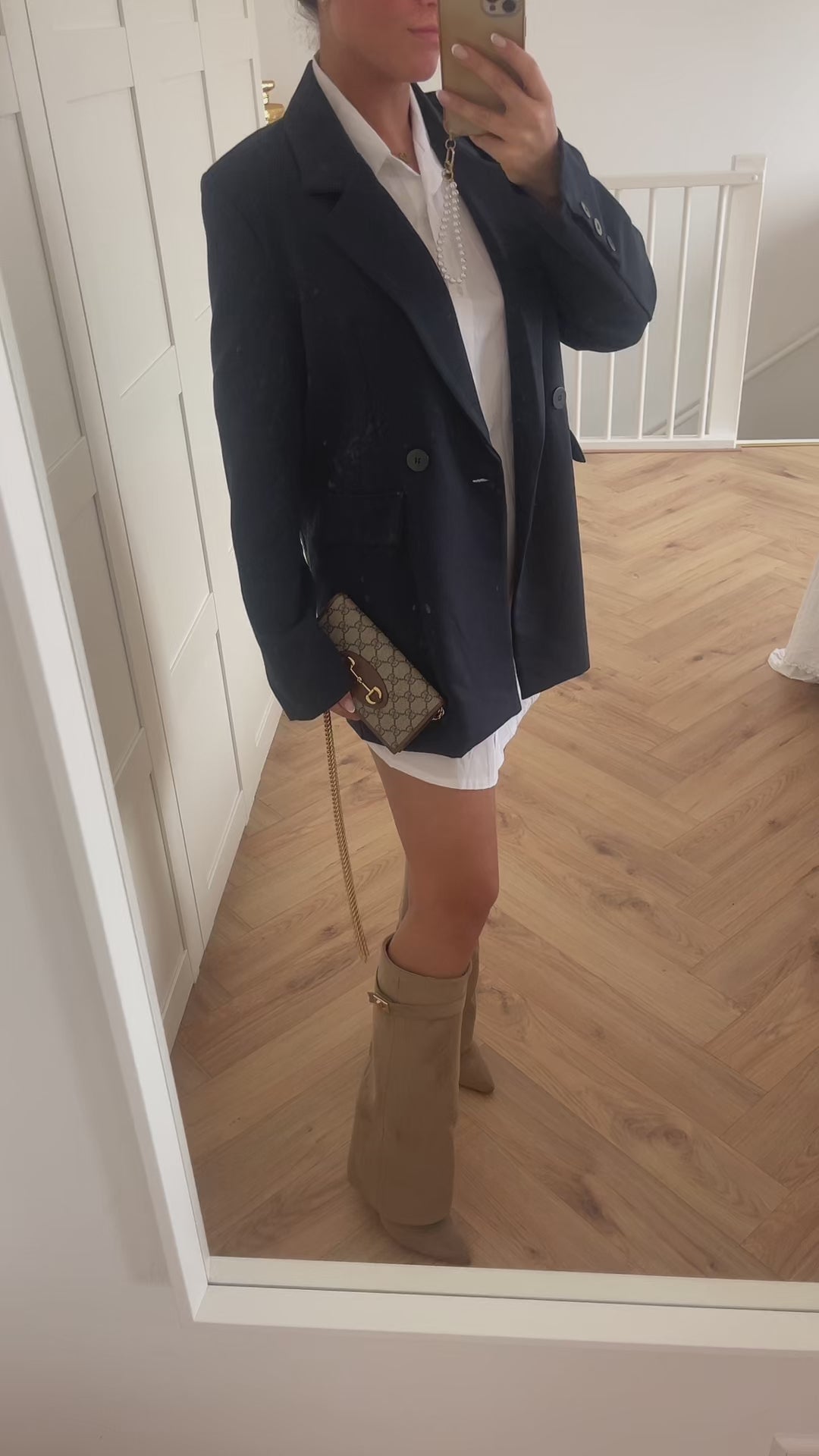 Shark Suede Knee High Boots